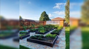 Декоративный огород, дизайн грядок.Decorative vegetable garden, garden beds design.