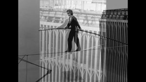 Phillipe Petit atop The World Trade Center