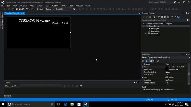 How to make Splash Screen in Visual Studio 2010,2012,2013,2015,2017 VB.NET  Tutorial Flat UI  Desig
