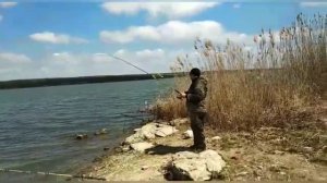 с. Сухая-Падина, первый выезд на рыбалку  после зимы.