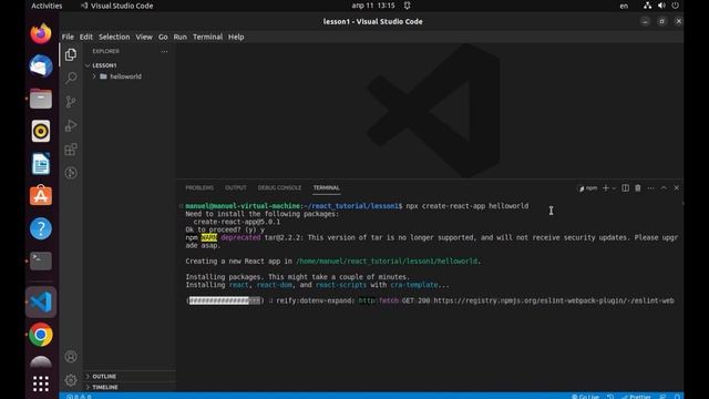 React - 1. How to create your first React app ?