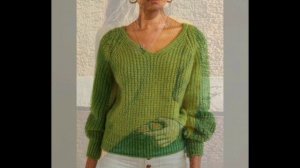 V-образный вырез. Что связать. Пуловеры
