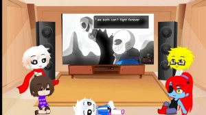 Undertale React to LastBreath!Sans Vs VHS!Sans