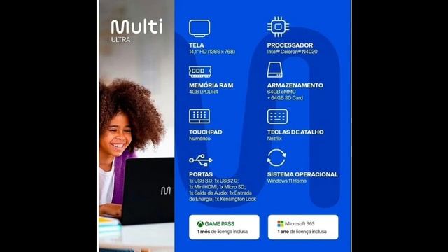 Review Notebook Legacy Book com Windows 11: Vale a Pena? | Multilaser + Microsoft 365 Personal !?! смотреть онлайн