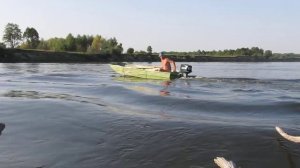Лодка Автобот под двигателем 10 л.с. Москва