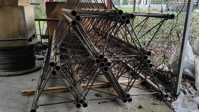 10 секций, мачта трехгранная, самодельная смотреть онлайн