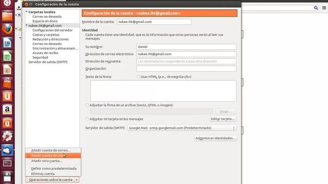 Thunderbird Eliminando una cuenta смотреть онлайн