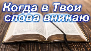 Когда в Твои слова вникаю