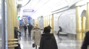 "Mezhdunarodnaya"station underground.Ст. метро "Международная".СПб.