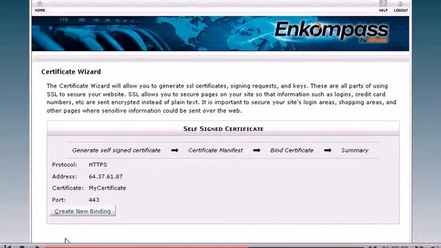 How to create a Self-Signed Certificate in Enkompass смотреть онлайн