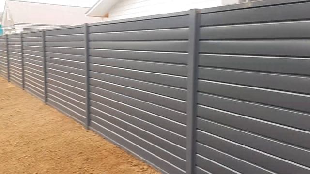 Забор из металлосайдинга смотреть онлайн