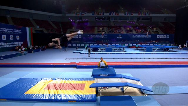 BOSCH Matthew (RSA) M - 2022 Trampoline Worlds, Sofia (BUL) - Q Double Mini Exercise 1 смотреть онлайн