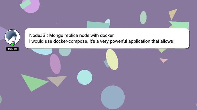 NodeJS : Mongo replica node with docker смотреть онлайн