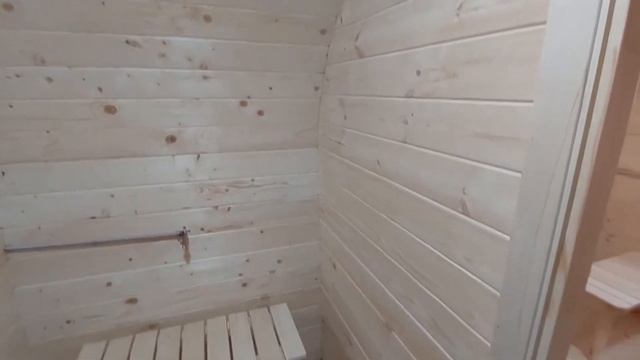 Обзор бани ЛЮКС 6 м с боковым входом