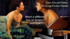 Very Slow The Birds No More Shall Sing by Handel Piano Accompaniment