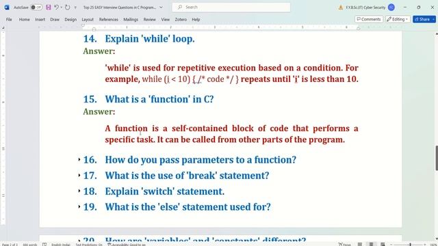 Top 25 EASY Interview Questions in C Programming