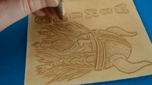 Тиснение на коже | Викинг на коже | Работа с кожей