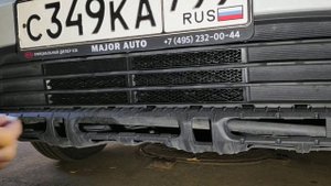 Защита радиатора Kia Rio X-Line. Усиленная в 3,5 раза 3DDEF