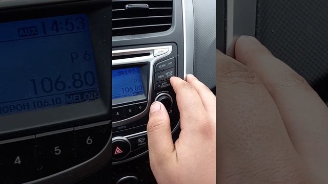 Видео о том как настроить время в Hyundai solaris