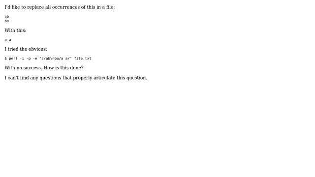 Using Perl regex over multiple lines смотреть онлайн
