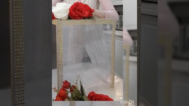 Оформление коробок из акрила. Wedding decor#decor #handmade #акриловыекоробки #хонча #тойбастар