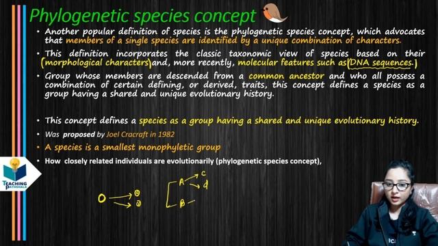 PHYLOGENETIC SPECIES CONCEPT || CSIR NET || GATE || JYOTI KUMARI
