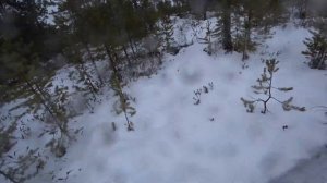 Мотобуксировщик IKUDZO EKR15 первый выезд, снег, лыжный модуль