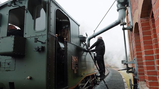 Lastprobefahrt der Sächsischen I K Nr. 54 bei der Preßnitztalbahn смотреть онлайн