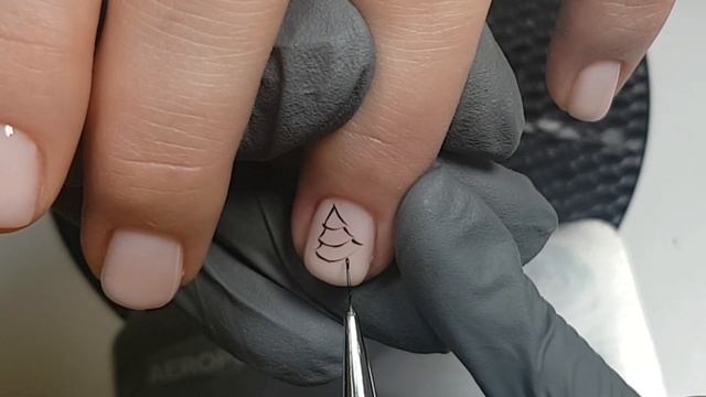 Ёлочка. Новогодний маникюр. Christmas nail art смотреть онлайн