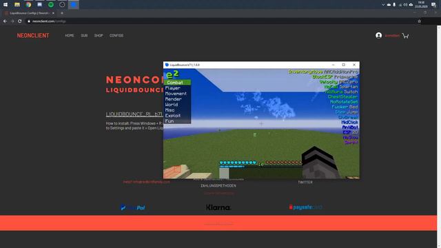 HOW TO INSTALL NEW CONFIG ON LIQUIDBOUNCE