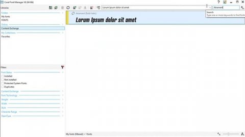 CorelDRAW Graphics Suite X8 - Corel Font Manager (Part 1)