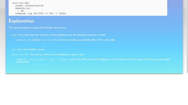 Docker-compose check if mysql connection is ready смотреть онлайн