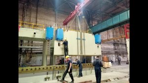 Крупноузловая сборка листогибочного пресса c ЧПУ 270 тонн. Груз-Сервис