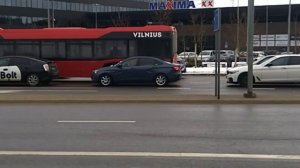 Lada Vesta: Russian car in Vilnius.