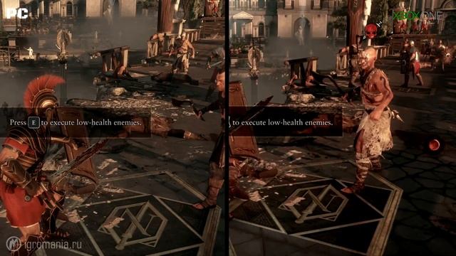 Ryse: Son of Rome — Сравнение графики — Xbox One vs PC