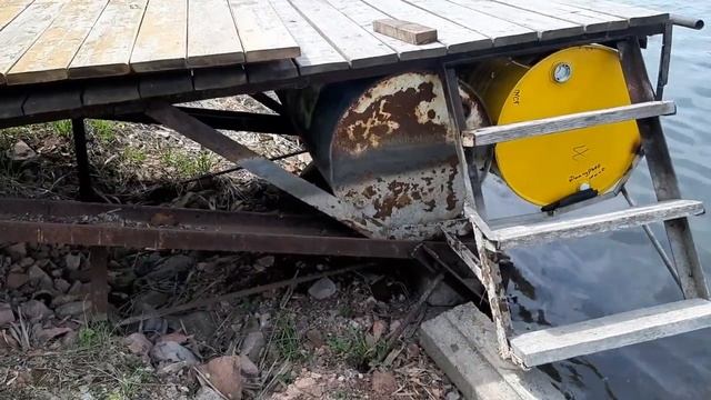 ПЛАВУЧИЙ ПИРС СВОИМИ РУКАМИ КОТОРЫЙ НЕ УНОСИТ ЛЬДАМИ