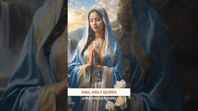 THE HAIL HOLY QUEEN PRAYER - A PRAYER TO MARY MOTHER OF JESUS #rosarytoday #hope #catholicprayer