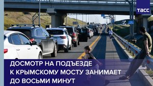 Досмотр на подъезде к Крымскому мосту занимает до восьми минут #shorts