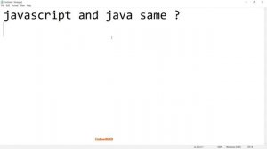 javascript & java is same ?