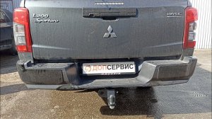 Фаркоп на Mitsubishi L200 с 2018 г.в, легкосёъмный шар под квадрат.