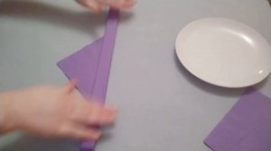 ?СЕРВИРОВКА СТОЛА: как красиво сложить бумажную салфетку. СПОСОБ "Перелетная птица" ?