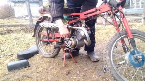 Мопед Карпаты спорт первый запуск