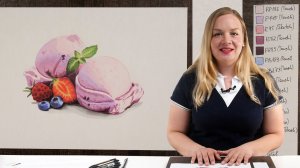 Экспресс-урок по скетчингу маркерами «Десерт с ягодами» | Как нарисовать мороженное поэтапно