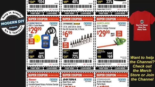 Harbor Freight Dollar Days March 2023 Plus Super Coupon Sale смотреть онлайн