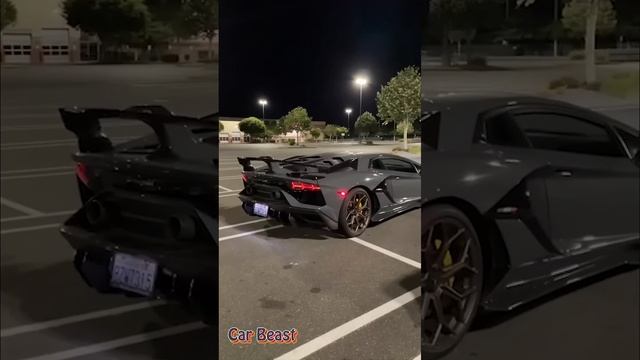 Lamborghini Aventador SVJ vs Pagani huayra minions style comparison#trending #tiktok #lamborghini