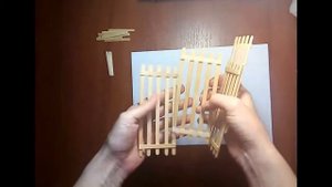 Органайзер из деревянных палочек (от мороженого) своими руками