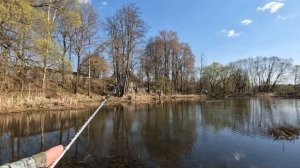Маленький прудик РАЗДАЁТ! МОРМЫШИНГ ВЕСНОЙ! Рыбалка на спиннинг!