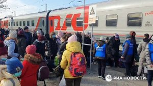 Четвертый состав с беженцами ЛНР и ДНР формируется к отправке