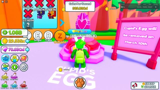 I Hatched 100,000 VALENTINES Eggs In Roblox Free Hatchers! смотреть онлайн