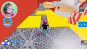 Побег от САМОГО ОГРОМНОГО ТОЛСТЯКА в Роблокс или от ОБЖОРЫ в Roblox от Family Play TV